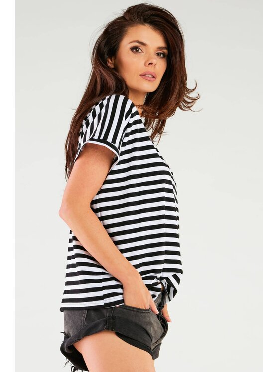 Infinite You Infinite You Bluzka M267 Czarny Basic Fit