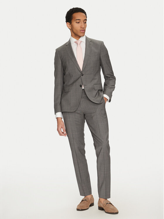 BOSS Abito completo H-Huge 50535023 Grigio Slim Fit, taglia : 52