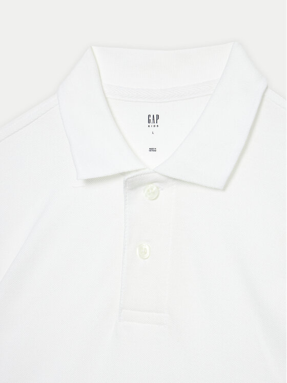 Gap Gap Polokošile 404943-01 Bílá Regular Fit