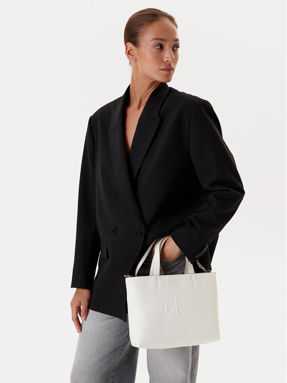 Calvin Klein Jeans Calvin Klein Jeans Τσάντα Sculpted Mini Ew Tote LV04K3111G Λευκό