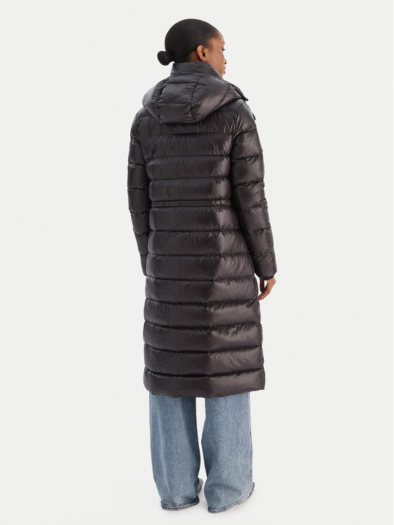 Tommy Hilfiger Tommy Hilfiger Vatovaná bunda Gloss WW0WW47356 Čierna Regular Fit