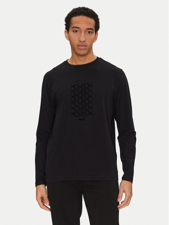BOSS BOSS S dlouhým rukávem Togn 50534336 Černá Regular Fit