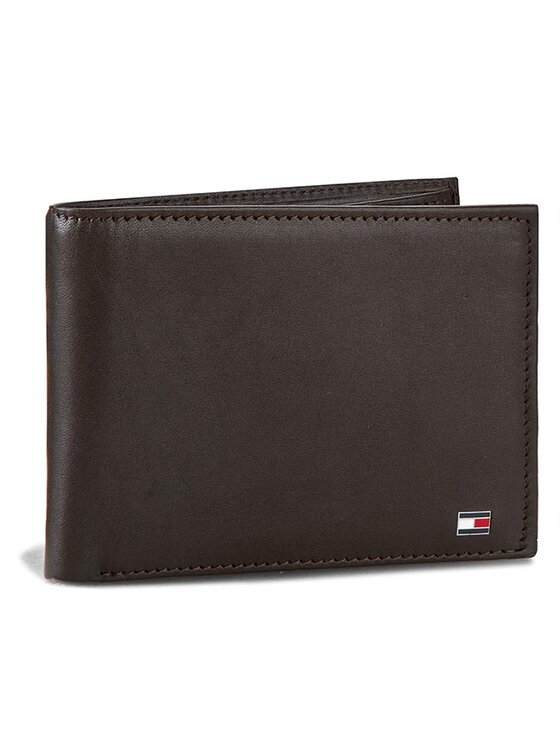 Tommy Hilfiger Velika moška denarnica Eton Cc And Coin Pocket AM0AM00651/83361 Rjava