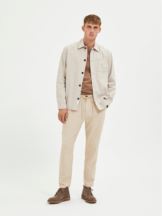 Selected Homme Selected Homme Chino 16087636 Bež Slim Tapered Fit