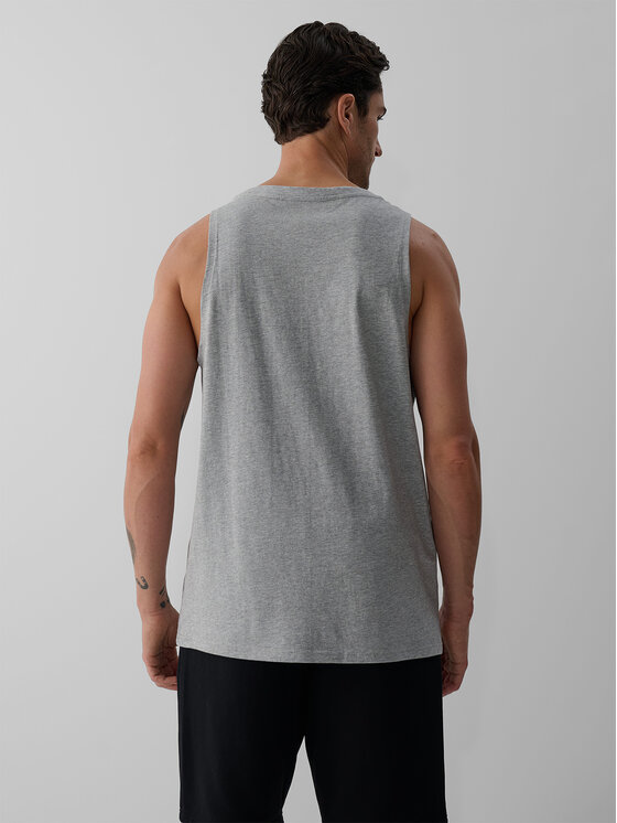 4F 4F Tank top BASIC 5 Szary jasny Regular Fit