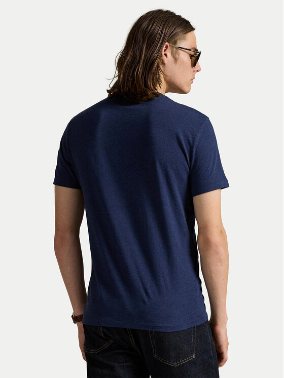 Polo Ralph Lauren Polo Ralph Lauren T-Shirt 710671438282 Granatowy Slim Fit