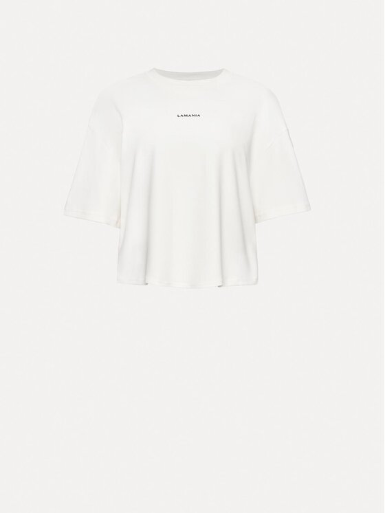 La Mania La Mania T-shirt TOLA Crema Basic Fit