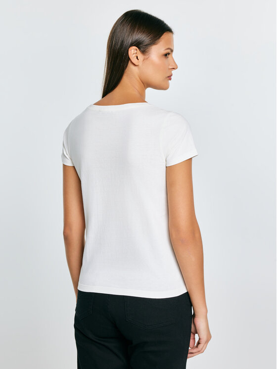 BIG STAR BIG STAR T-Shirt AVRA Biały Basic Fit