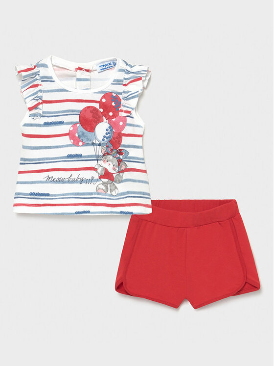 Completo T-shirt e pantaloncini 1232 Multicolore