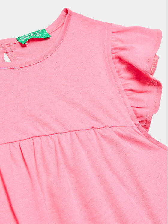 United Colors Of Benetton United Colors Of Benetton Haljina za svaki dan 3096GV00H Ružičasta Regular Fit