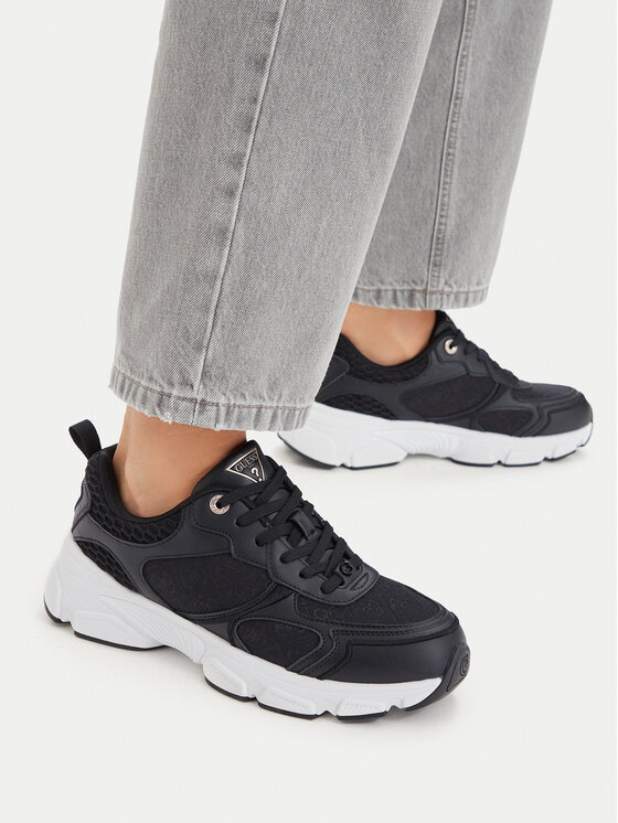 Guess Sneakers FLTIDY ELE12 Negru