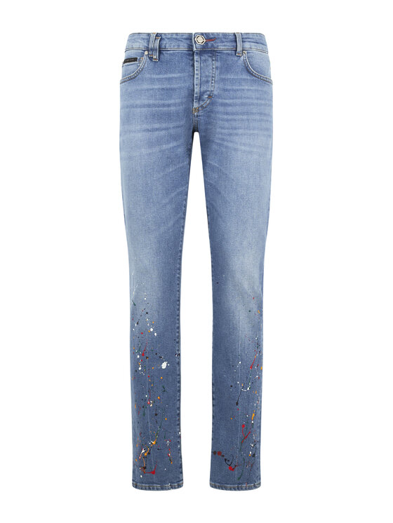 PHILIPP PLEIN PHILIPP PLEIN Jeans 29789 Blu Straight Leg