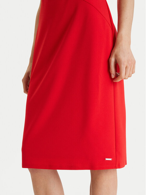 Calvin Klein Calvin Klein Cocktail obleka LV044E048G Rdeča Slim Fit