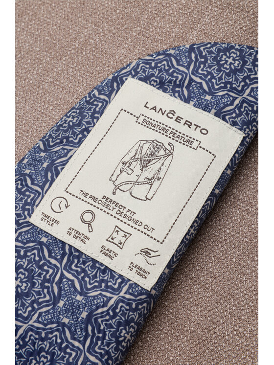 Lancerto Lancerto Marynarka Cortona MA131126000040 Brązowy Regular Fit