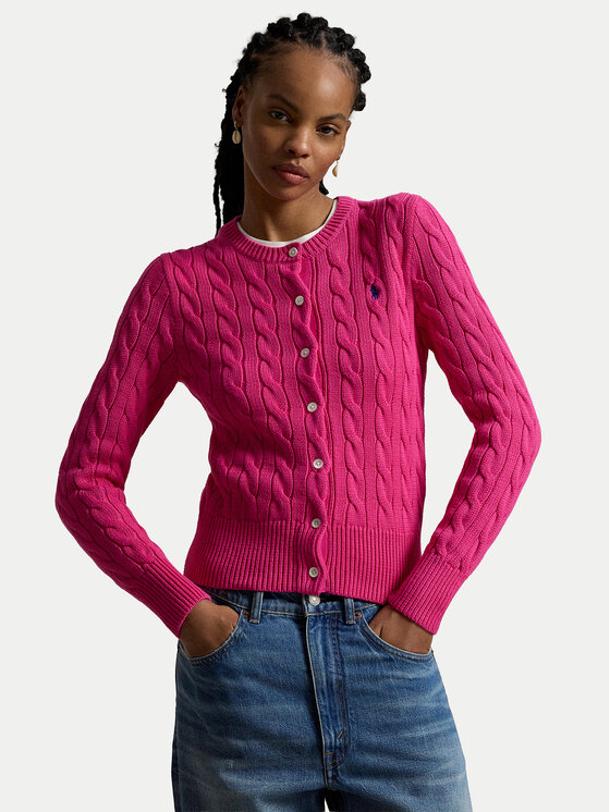 Polo Ralph Lauren Polo Ralph Lauren Kardigán 211971868509 Rózsaszín Slim Fit
