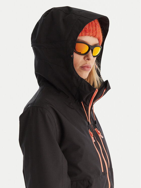 Roxy Roxy Lyžiarska bunda Upwards JK ERJTJ03521 Čierna Regular Fit
