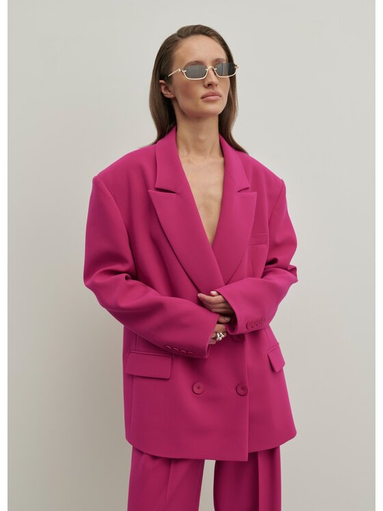 La Mania La Mania Giacca da abito RISKY Rosa Classic Fit