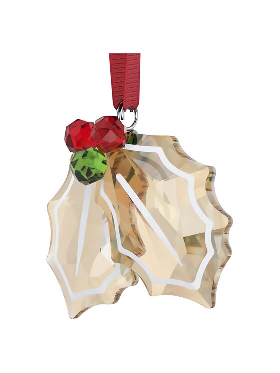 Swarovski Swarovski Ozdoba Holiday Cheers Piernikowy liście ostrokrzewu 5656277 Brązowy