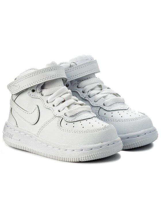 Nike Nike Sneakersy Force 1 Mid (Td) 314197 113 Biały