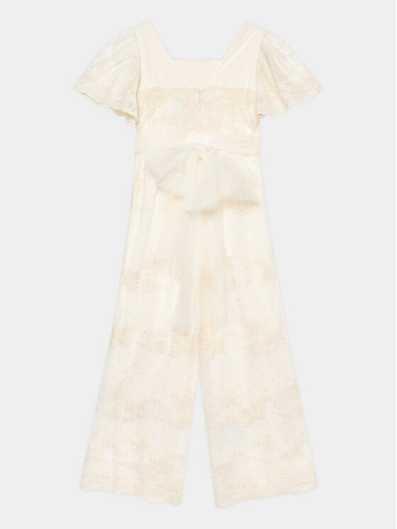 Abel & Lula Abel & Lula Jumpsuit 5262 Écru Regular Fit