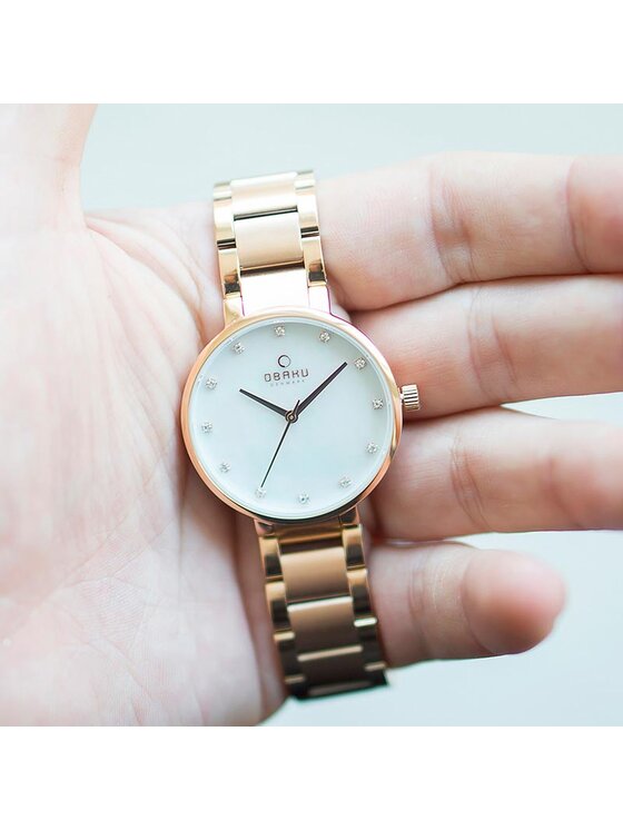Obaku Obaku Hodinky V189LXVWSV Růžové zlato