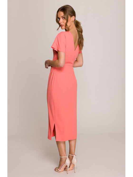 Stylove Stylove Abito da sera S398 Arancione Premium Fit