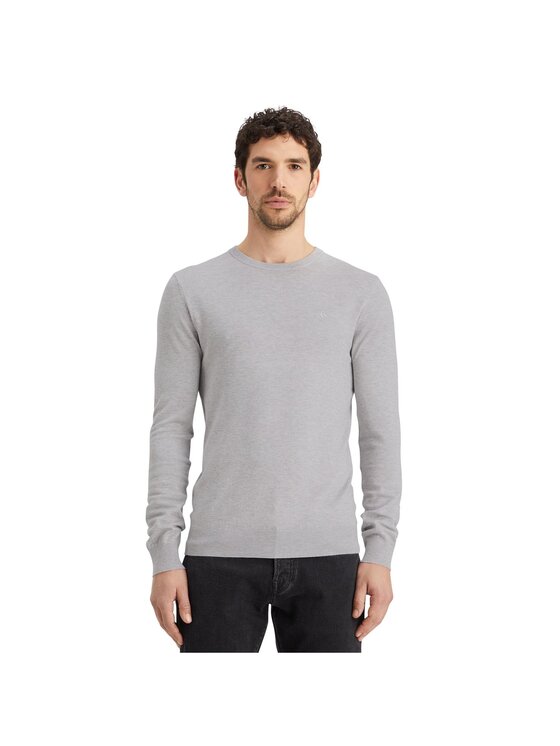 Scotch & Soda Scotch & Soda Sweter 26958 Szary Casual Fit