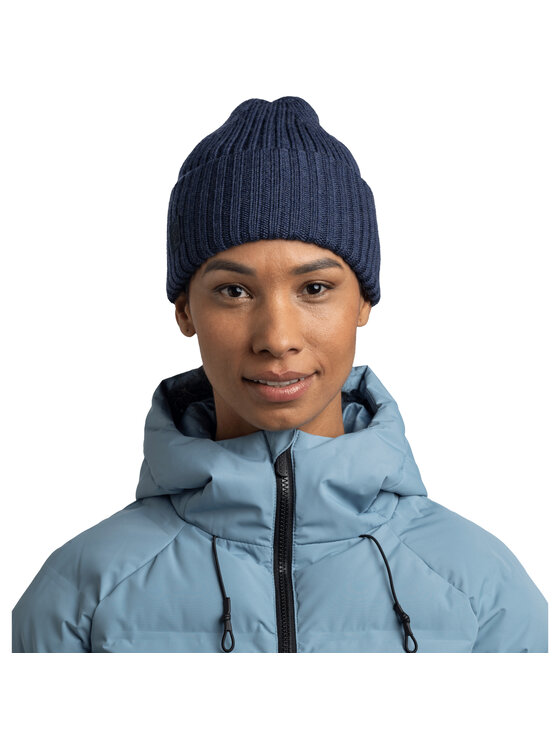 Buff Buff Berretto Knitted Erviny Beanie Blu scuro