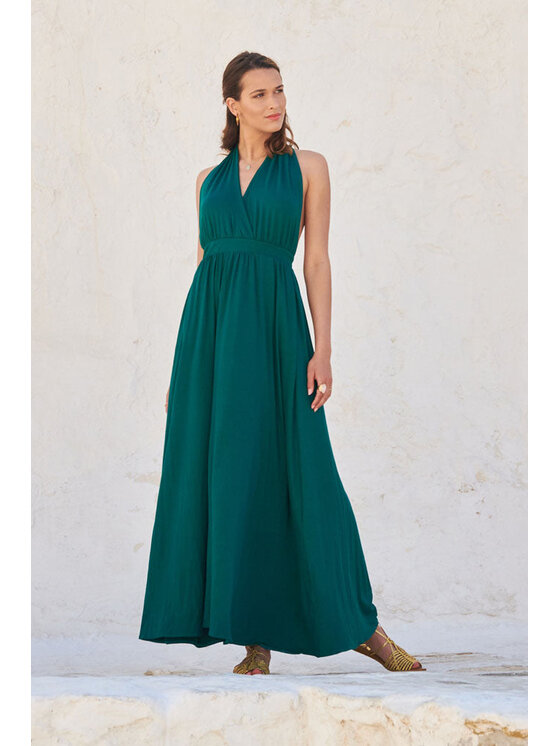 NAOKO NAOKO Sukienka codzienna Forest Dream Zielony Regular Fit