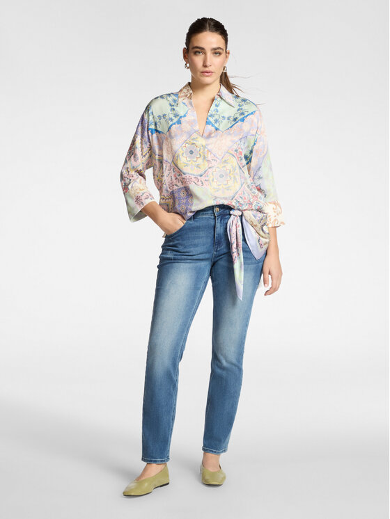 Elena Mirò Elena Mirò Bluzka 2043Z200047N043 Fioletowy Boxy Fit