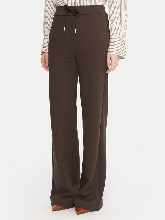 Maryley Maryley Spodnji del trenirke 25IB558/07CO Rjava Relaxed Fit