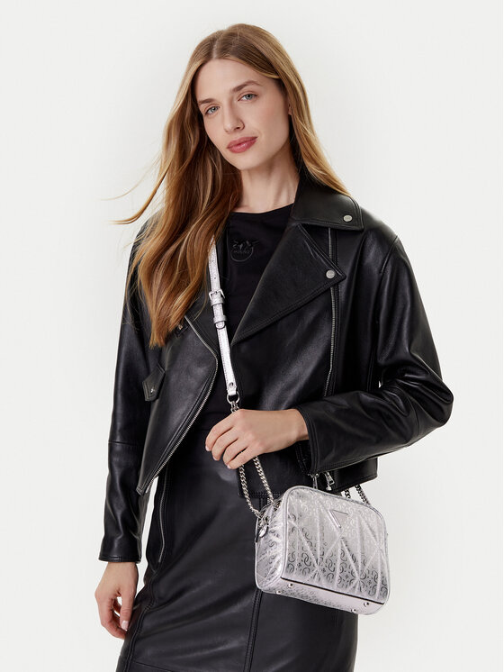 Guess Guess Дамска чанта Aldina HWGY96 63140 Сребрист