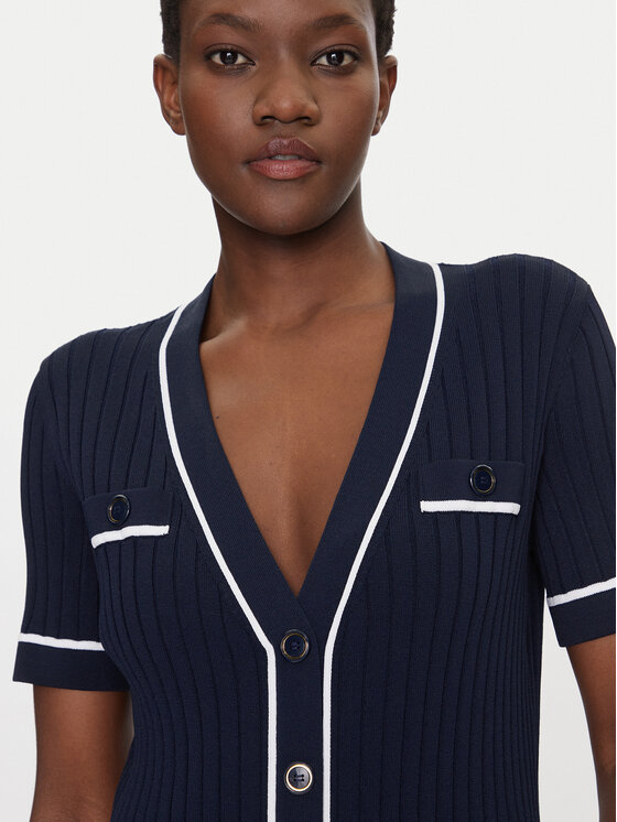 Luisa Spagnoli Luisa Spagnoli Rochie tricotată Candelotto 100004 Bleumarin Slim Fit