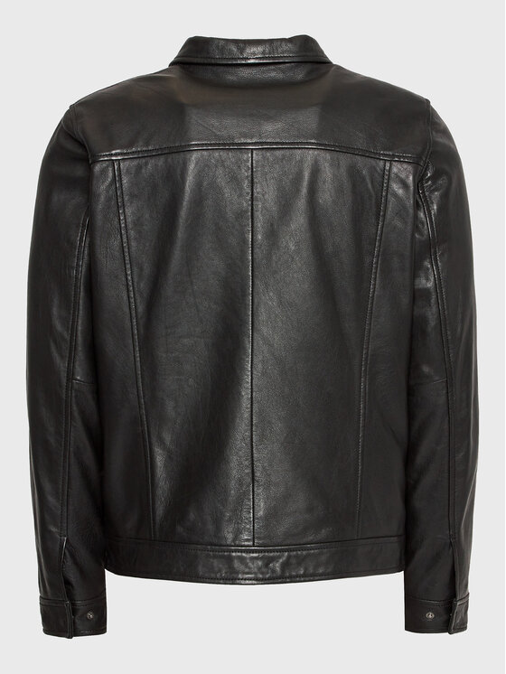 Serge Pariente Serge Pariente Giacca di pelle Tyson Nero Regular Fit