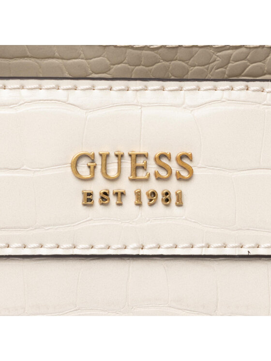 Guess Sac à main Katey Croc Luxury Satchel HWCB84 94260 Noir