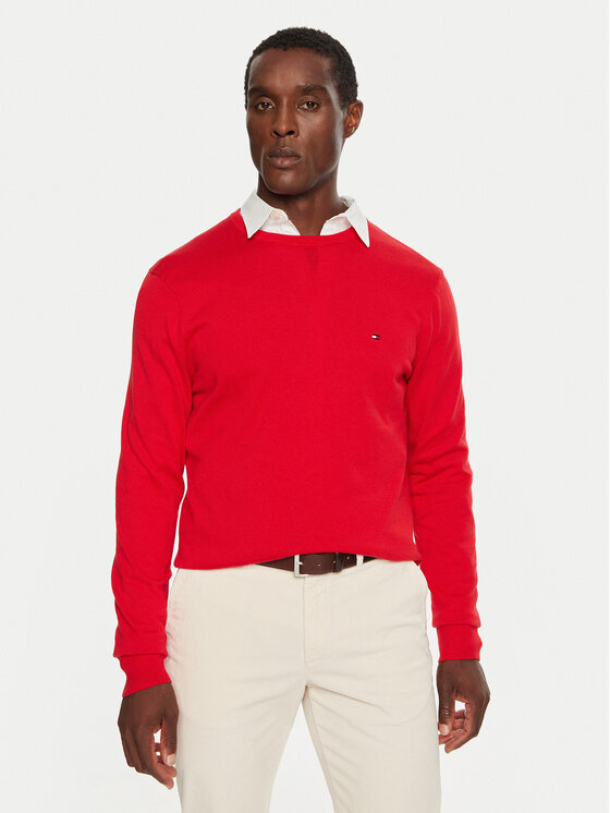 Tommy Hilfiger Tommy Hilfiger Πουλόβερ MW0MW14748 Κόκκινο Regular Fit