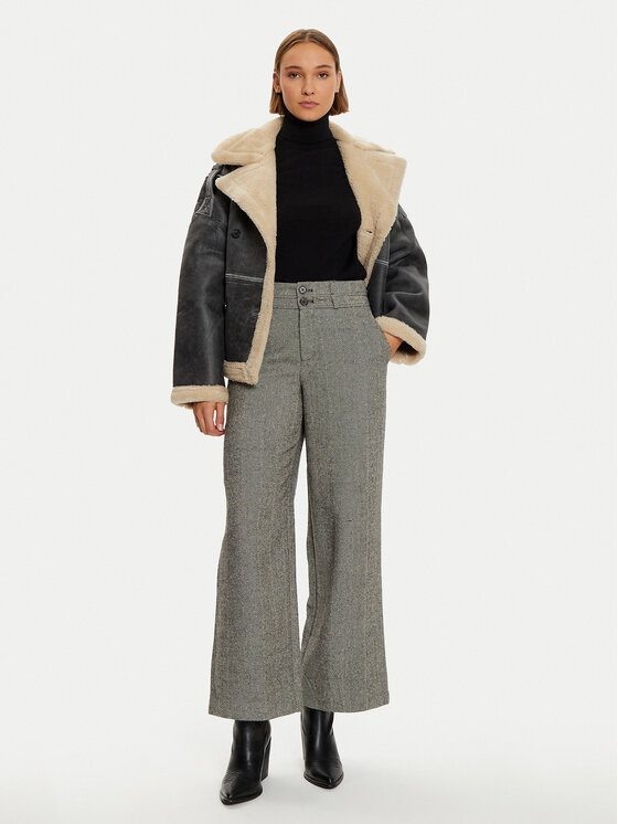 Karen by Simonsen Karen by Simonsen Spodnie materiałowe Rigmor 10105089 Beżowy Loose Fit