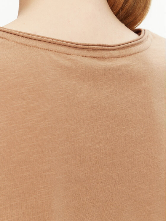 Tommy Hilfiger Tommy Hilfiger T-shirt WW0WW43901 Bež Relaxed Fit