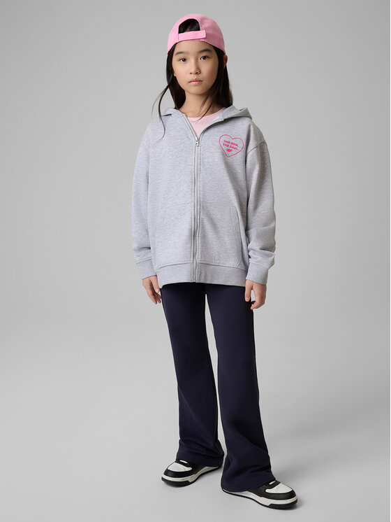 4F 4F Bluza BOW MOTION Szary Loose Fit