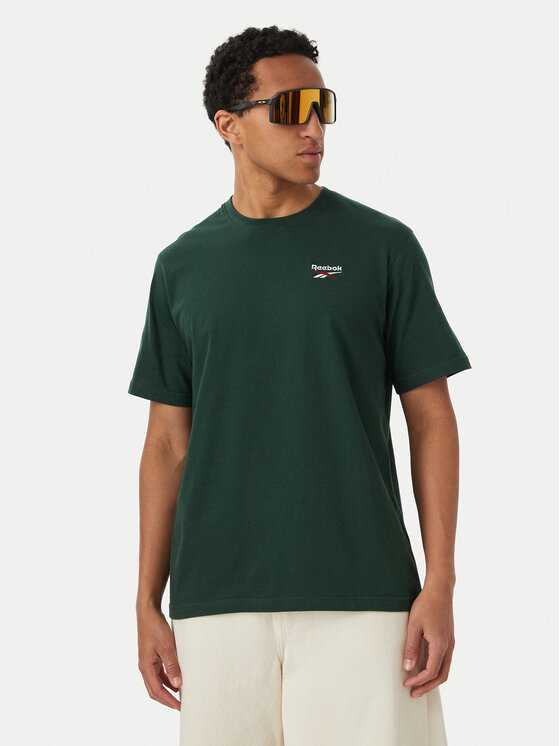 Reebok Tricou Aurek RK25743CCM Verde închis Regular Fit