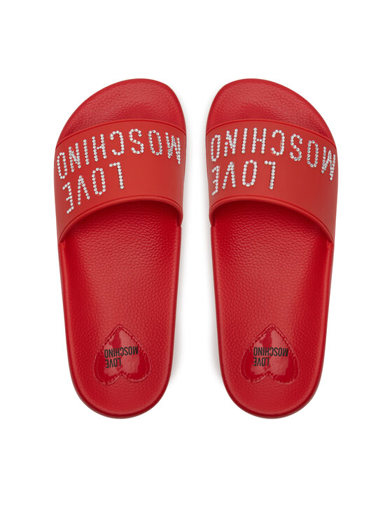 LOVE MOSCHINO LOVE MOSCHINO Klapki JA28122G1MI13500 Czerwony