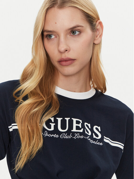 Guess Guess Tricou V5GI05 I3Z14 Bleumarin Regular Fit