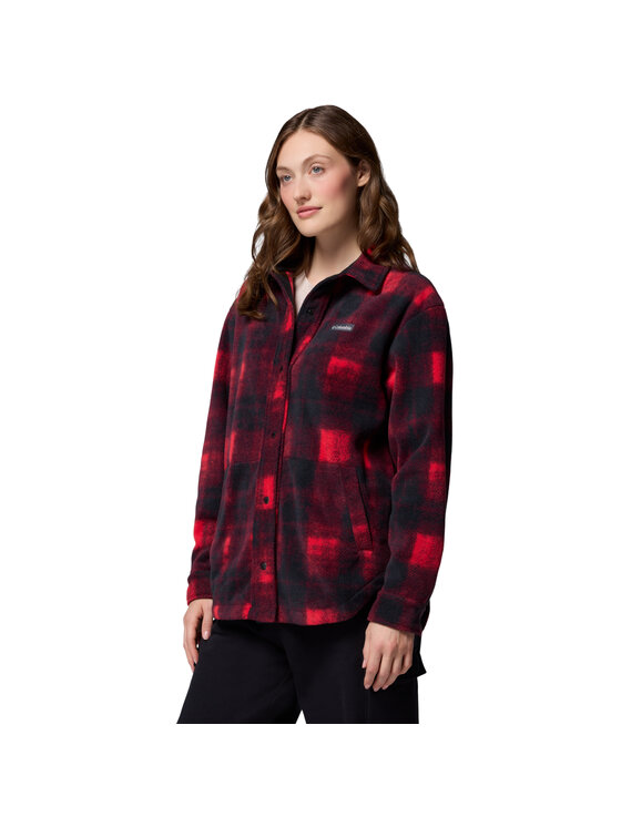 Columbia Columbia Giacca di transizione Columbia Benton Springs Fleece Shirt Jacket II Rosso Regular Fit