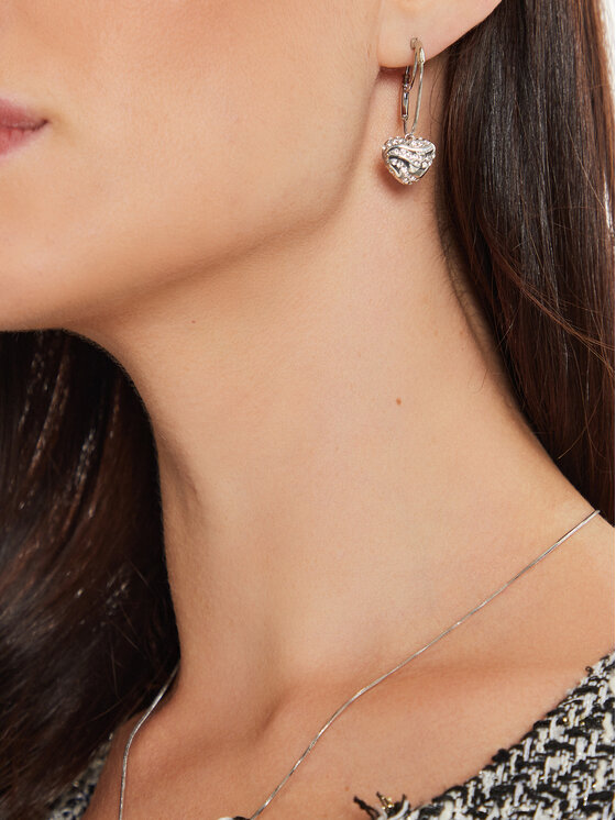 Guess Guess Náušnice JUBE04 505JW Strieborná