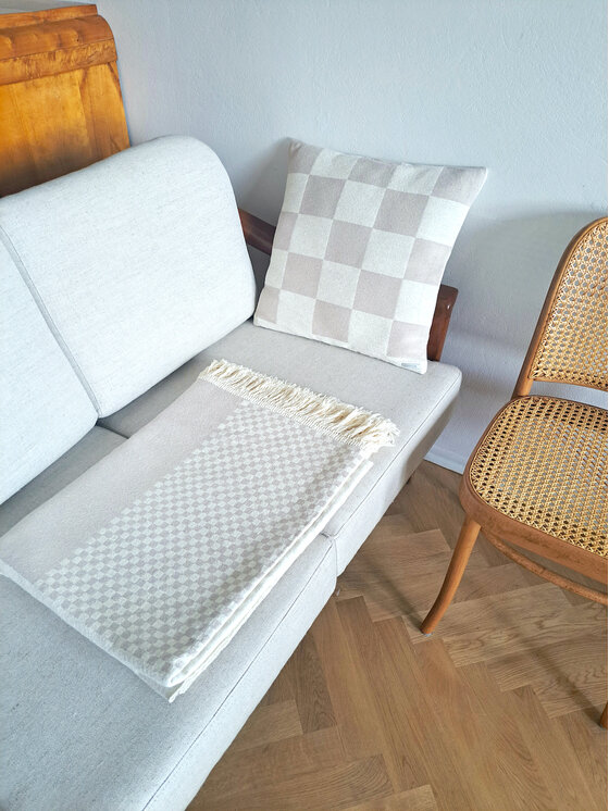 KAASKAS KAASKAS Poszewka na poduszkę Anni Beige Beżowy
