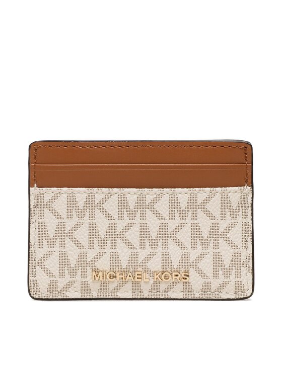 Etui pentru carduri MICHAEL Michael Kors Jet Set 34F1GJ6D0B Bej