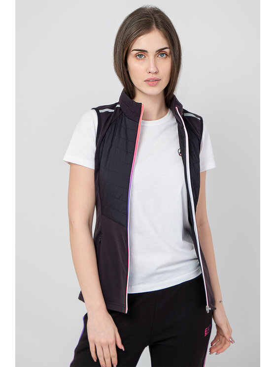EA7 Emporio Armani EA7 Emporio Armani Bezrękawnik 6LTQ01-TJJFZ-1200 R. M Czarny Slim Fit