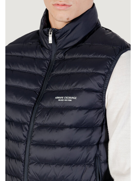 Armani Exchange Armani Exchange Smanicato DOWN WAISTCOAT Blu Casual Fit
