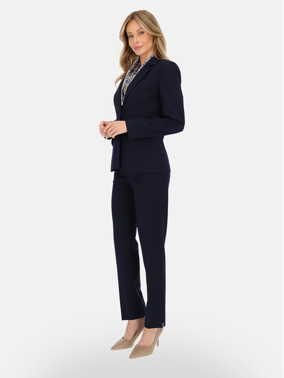Potis & Verso Potis & Verso Marynarka Ida Granatowy Regular Fit