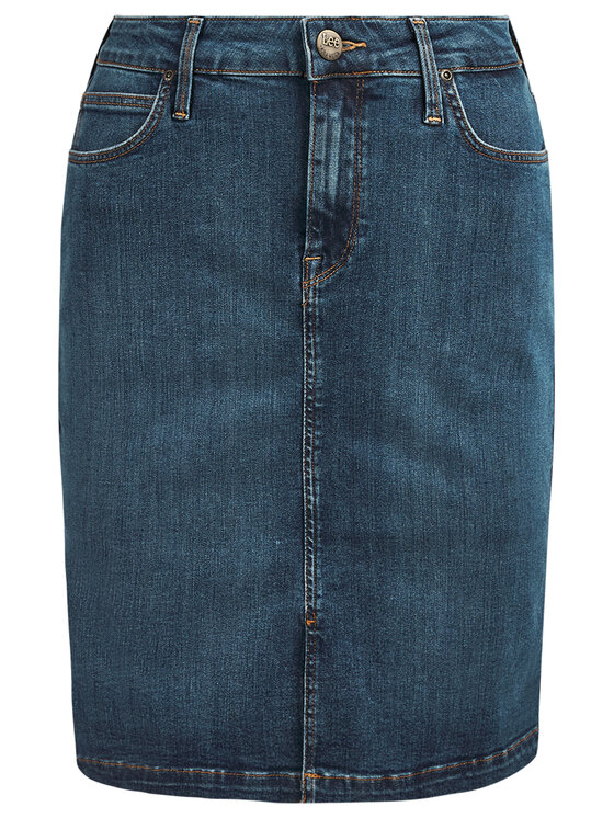 Lee Lee Gonna di jeans Pencil L38GMHQD 112108185 Blu scuro Slim Fit